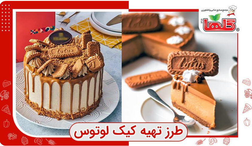 طرز تهیه کیک لوتوس کافی شاپی در خانه و بدون فر + عکس و ایده برای تزیین